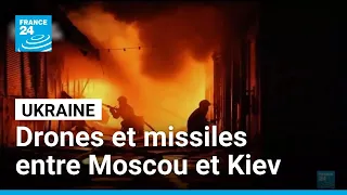 Guerre en Ukraine : Moscou visée par 600 drones, Kiev par des missiles balistiques • FRANCE 24