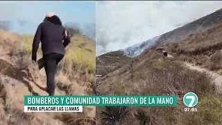 Casitagua hill fire lasted throughout the weekend
