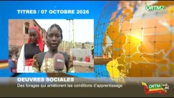 #ORTM - #INFO : JT 19H30 de ORTM2 du 07 octobre 2026.