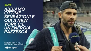 Bolelli and Vavassori recap the US Open after their second-round win