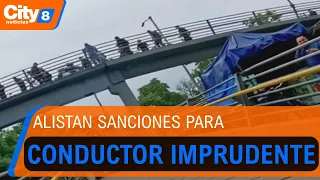 Sanctions prepared against the driver who tried to drive a car onto a pedestrian bridge | CityTv