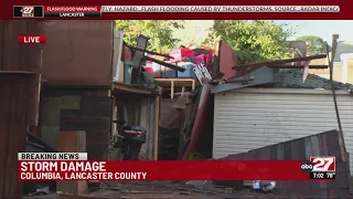 Severe storm damage in Columbia, Lancaster County after Thursday storms