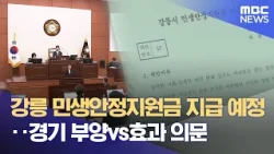 Gangneung to Issue Public Livelihood Stabilization Subsidy... Economic Stimulus vs. Doubts Over E...
