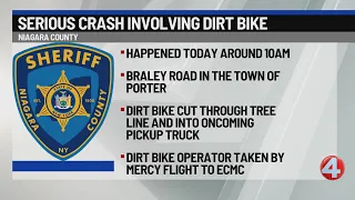 2 injured in crash involving dirt bike