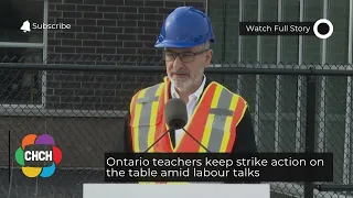 Ontario teachers keep strike action on the table amid labour talks