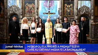 Mitropolitul Andrei a premiat elevii care au obținut media 10 la Bacalaureat