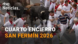SAN FERMÍN 2026 | PÁNICO en MERCADERES al RESBALAR los TOROS | RTVE Noticias