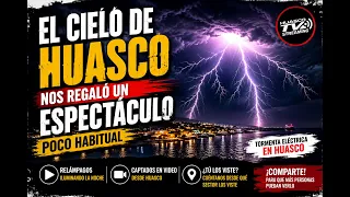 Relampagos en el cielo de Huasco se iluminó con impresionantes descargas eléctricas. 🌩️