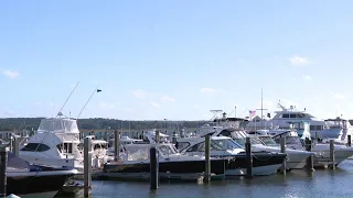 Storm preparation in Old Saybrook begins along the shoreline, boaters secure vessles for safety