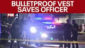 Bulletproof vest saves Dallas police officer's life