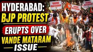 Vande Mataram Slogans Echo in Hyderabad | BJP Protest