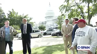 Altercation between protestor and U.S. House candidate Bill Hill (I-AK)