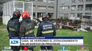 Caba: se derrumbó el estacionamiento de un edificio de Procrear