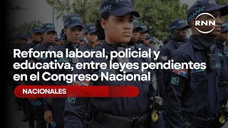 Reforma laboral, policial y educativa, entre leyes pendientes en el Congreso Nacional
