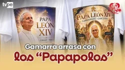 Madness in Gamarra! Pope-themed shirts selling out fast 🚨