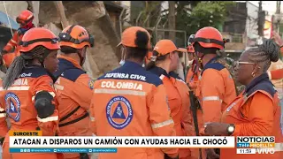 Truck carrying humanitarian aid to Chocó shot at on the highway