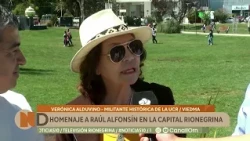 Tribute to Raúl Alfonsín in Viedma 43 years after the return of democracy