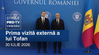 PRO TV News (1:00 PM) | TOFAN'S FIRST FOREIGN VISIT | Moldova