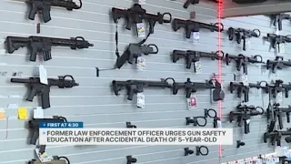Ex-officer urges gun safety after accidental death of 5-year-old