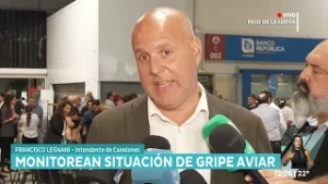 Francisco Legnani, intendente de Canelones: “No está afectado el consumo de carne aviar”, dijo.