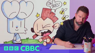 Bunny vs Monkey Drawalong with Jamie Smart ✏️🐰🐵| Go Get Arty | CBBC