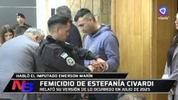 Emerson Marín, charged with the femicide of Estefania Civardi, speaks out