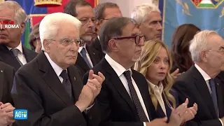 Funerali Emma Bonino, l'arrivo di Mattarella e l'applauso prima della cerimonia