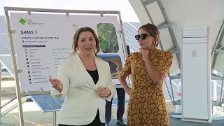 Prezident “Şəms 1” və “Qərbi Üfüq” stansiyalarında görülən işlərlə tanış olub