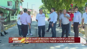 Alcalde Bader Dip inaugura pavimentación en la col. Sutrasfco