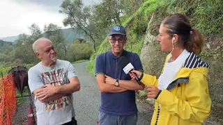 Orange alert, concerns in Mezzanego over the Nottola landslide