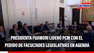🔴🔵 Facultades legislativas fue el tema central de la PCM liderada por la presidenta Fujimori