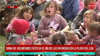 Suma de Voluntades celebrates Children's Day at the CAE beach