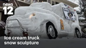 Снежная скульптура из грузовика Good Humor в Нью-Джерси собрала тысячи долларов для больных детей...