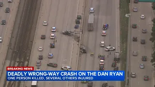 1 killed, 2 critically injured in crash involving wrong-way driver on I-94, officials say