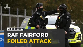 RAF Fairford cordon remains as police investigate suspected foiled attack