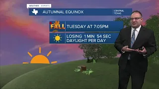 Shorter days finally help to drop temperatures below 100 degrees