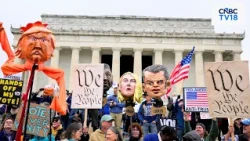 "No Kings" Protesters Rally For Early Voting in March From Virginia to Washington DC | Trump | N18G