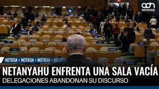 Netanyahu enfrenta una sala vacía en la ONU: delegaciones abandonan su discurso