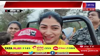 Sariska- तिलक लगाकर, माला पहनकर किया सैलानियों का स्वागत, सरिस्का बाघ अभ्यारण पर्यटकों के लिए खुला