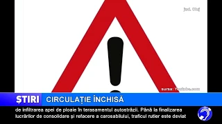 Traffic closed on A10 in Cluj County