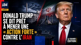 Donald Trump says he is ready to take "strong action" against Iran