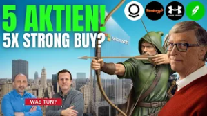 Strategy - die Hoffnung stirbt zuletzt! Microsoft, Palantir, Robinhood, Under Armour im Check
