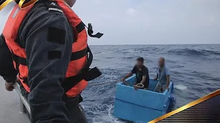 Two fishermen rescued by Mexico's coastguard after floating at sea for five days in cooler box