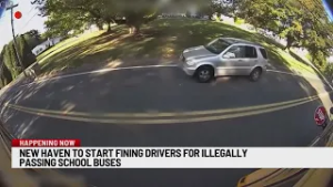 Warning period ends for drivers who illegally pass New Haven school buses
