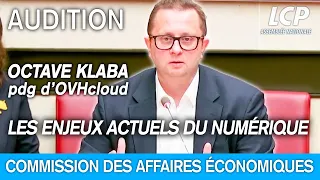 Octave Klaba, pdg d’OVHcloud, est auditionné à l'Assembée sur les enjeux actuels du numérique
