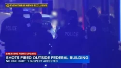 1 in custody after shots fired outside Chicago Federal Building