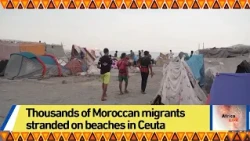Thousands of Moroccan migrants stranded on beaches in Ceuta