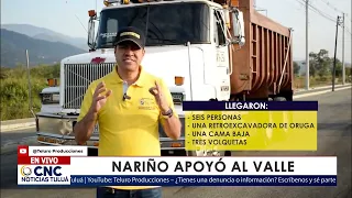 NARIÑO LENDS A HELPING HAND TO VALLE