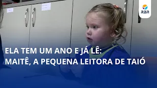 She's one year old and already reading: Maitê, the little reader from Taió 📚