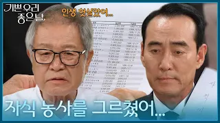 ＂자식 농사를 그르쳤어...＂ 정호빈의 사직서를 반려하는 이호재 [기쁜 우리 좋은 날] | KBS 260821 방송